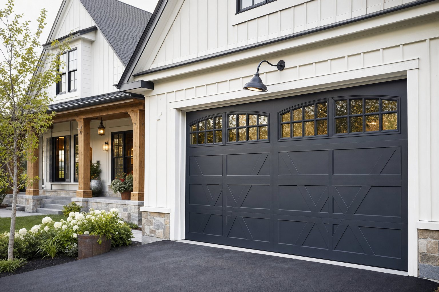 Almond Raised-Panel Double Door in Orléans