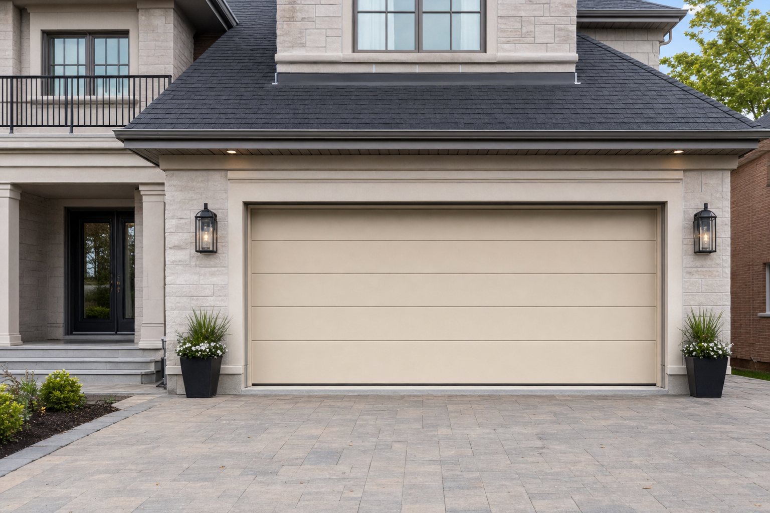 Charcoal Carriage-Style Single Door in Barrhaven