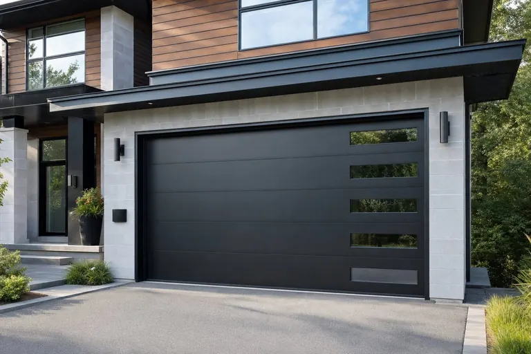 Modern Flush garage door