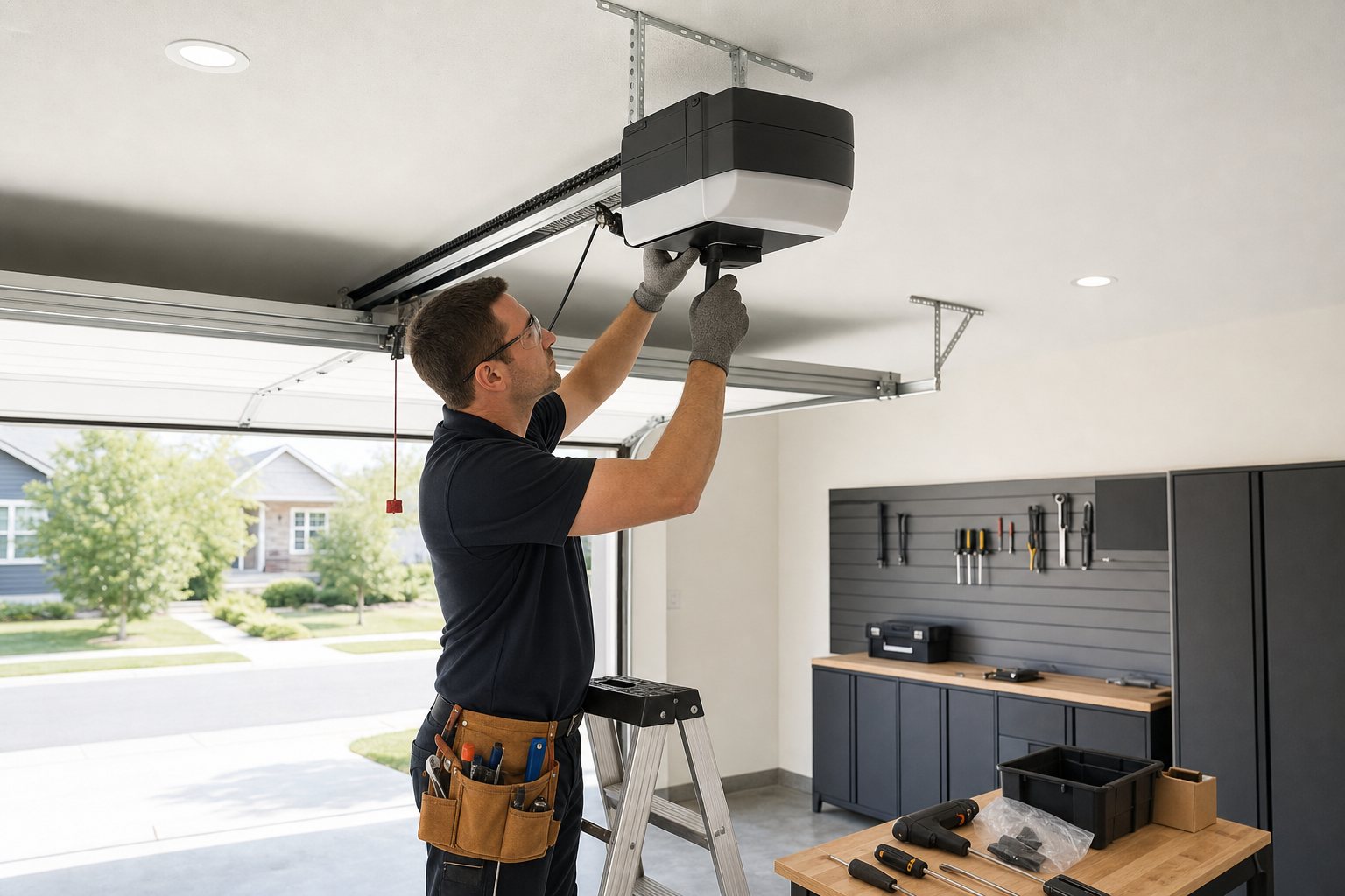613 Garage Door Repair service truck across Ottawa