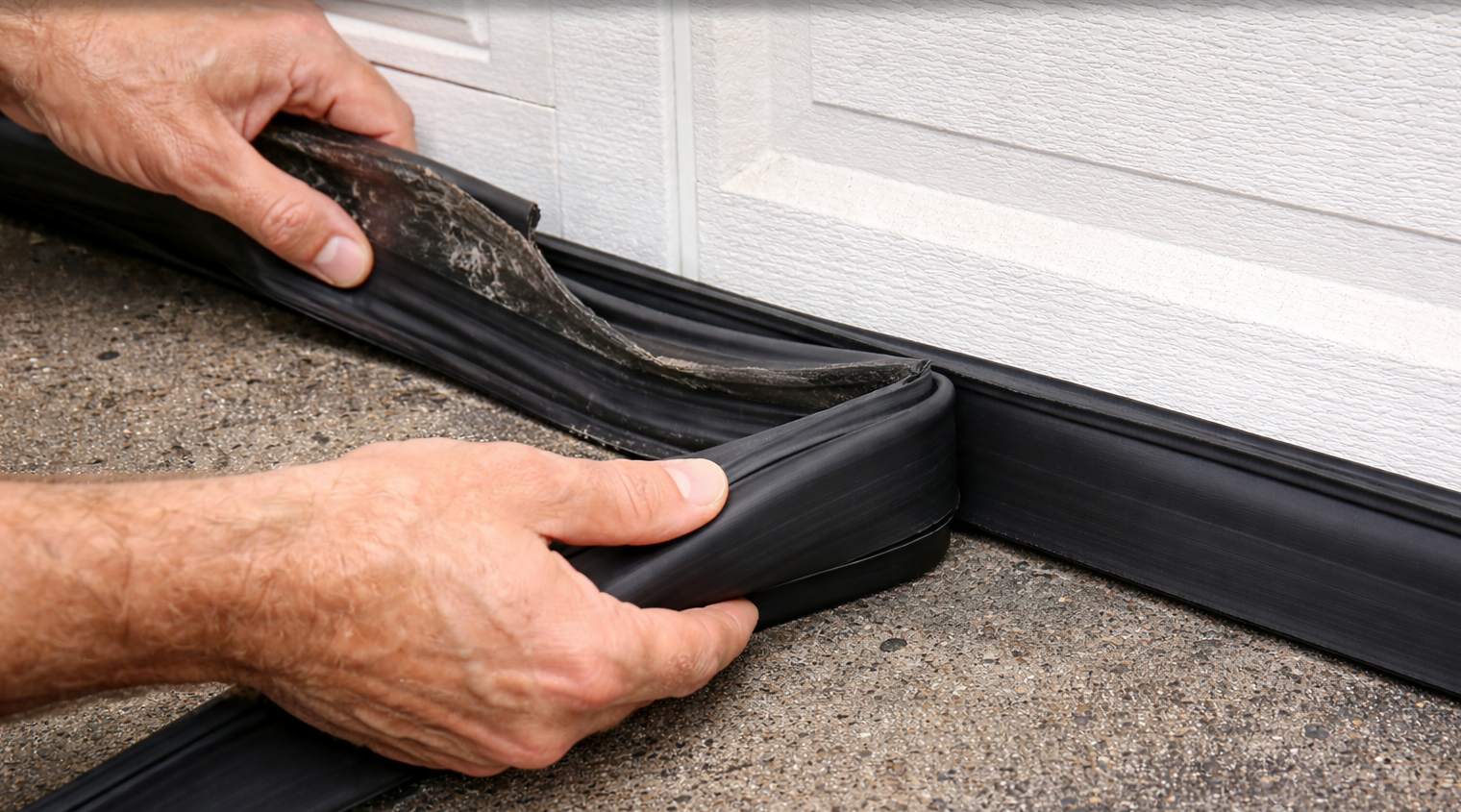 Weatherproof garage door installation